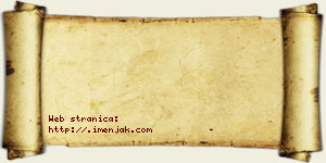 Jovana Udovičić vizit kartica